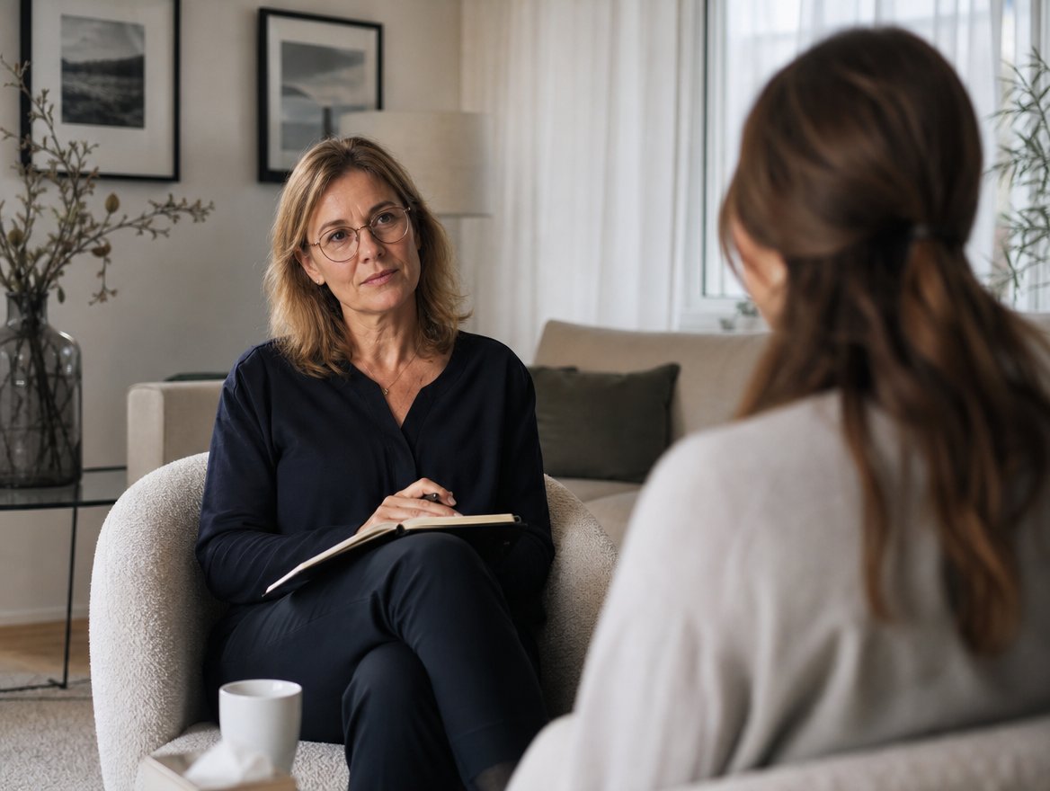 Psychotherapeut: sfeerbeeld bij psychotherapeut